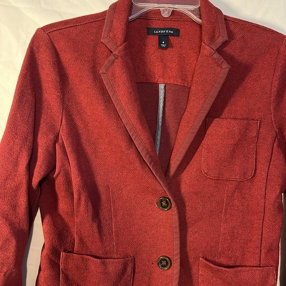 FREE W/ PURCHASE LANDS’ END Blazer- Maroonish Red - - Picture 3 of 7